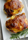 Balsamic Apricot Glazed Chicken Thighs (Serves 4-6)