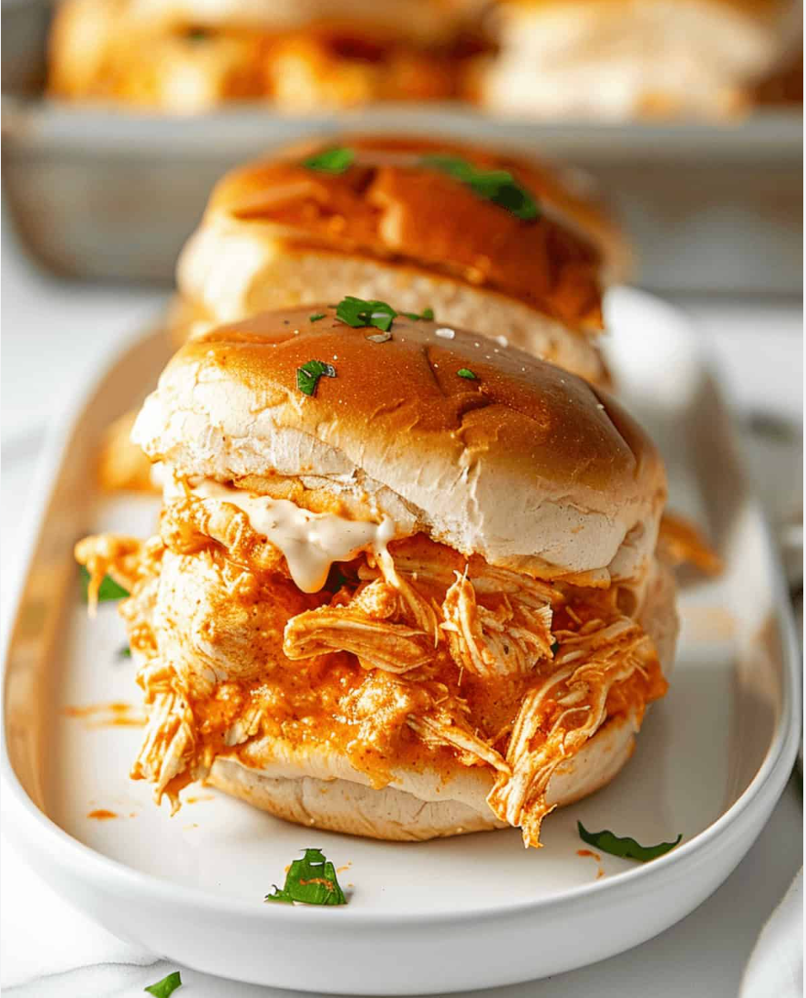 Buffalo Chicken Sliders (Serves 4-6)
