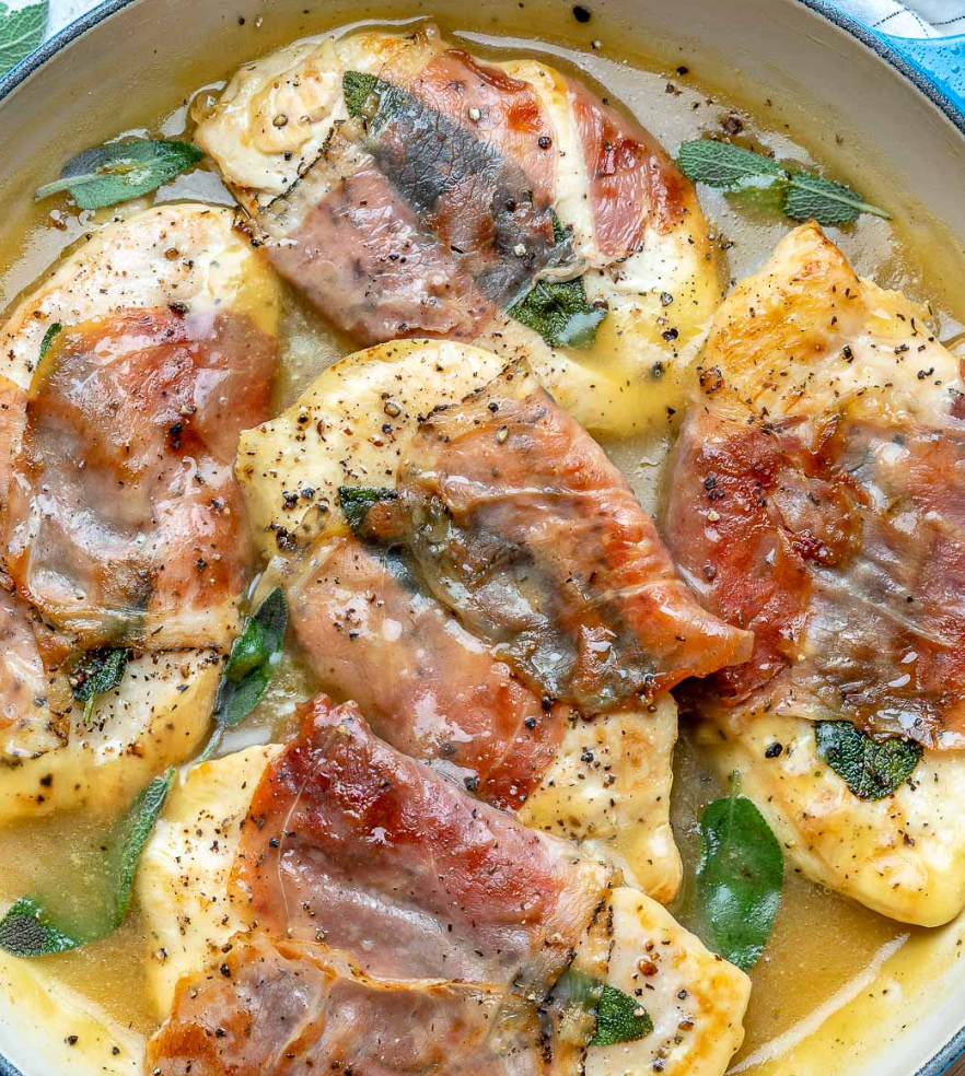 Chicken Saltimbocca (Serves 4-6)