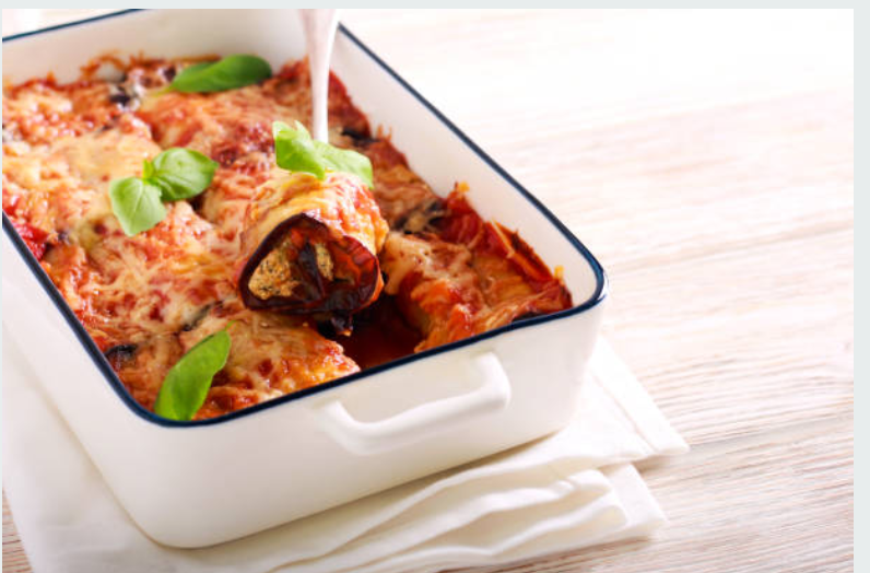 Eggplant Rollatini & Spaghetti Marinara (Serves 4-6)