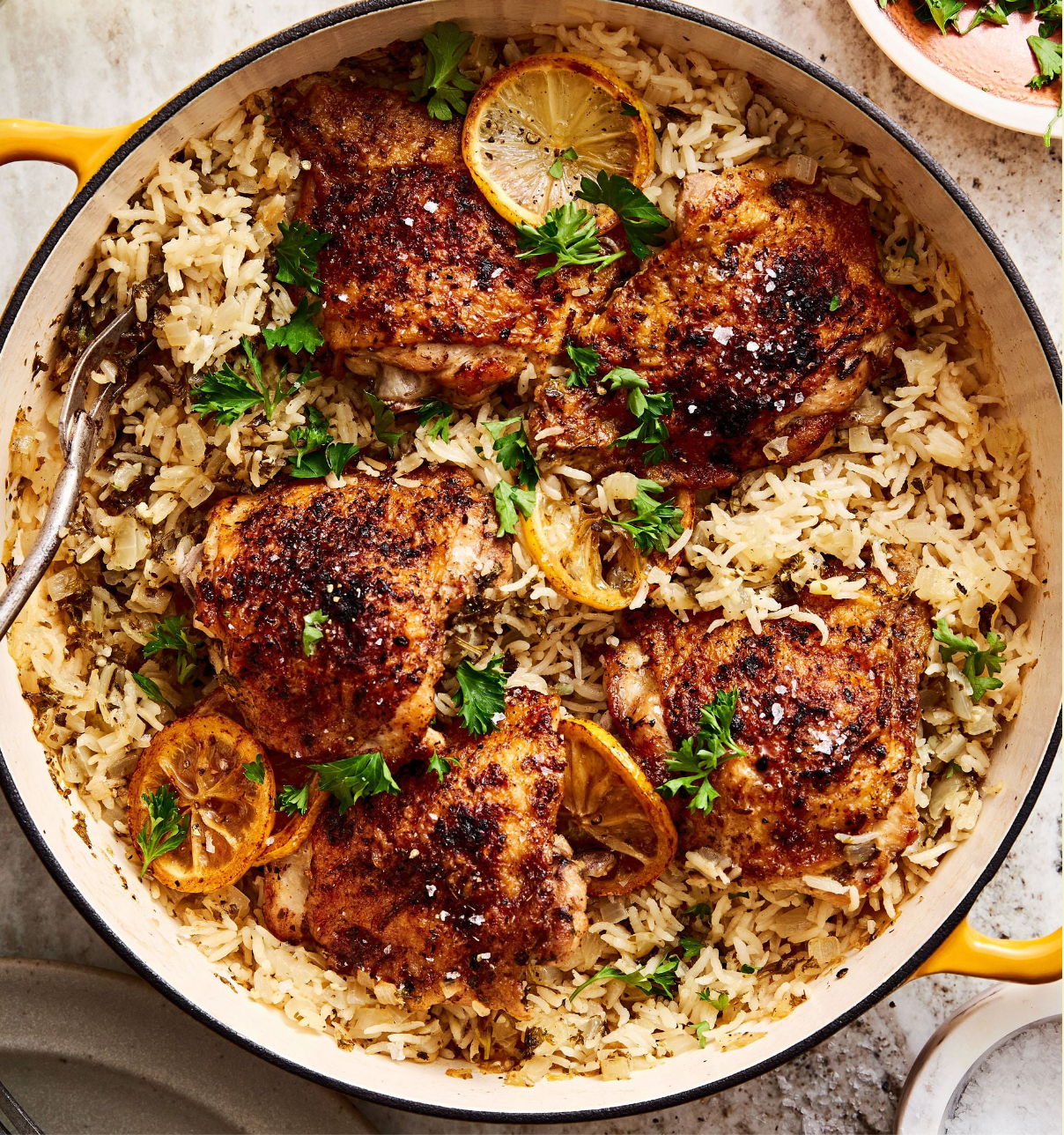 Greek Chicken & Lemon Rice (Serves 4-6)
