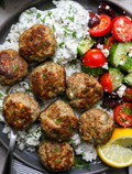 Greek Turkey Meatballs with Tzatziki Sauce