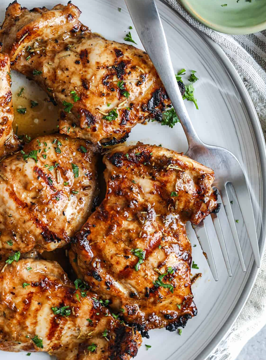 Grilled Marinated Chicken Thighs (6 Thighs)